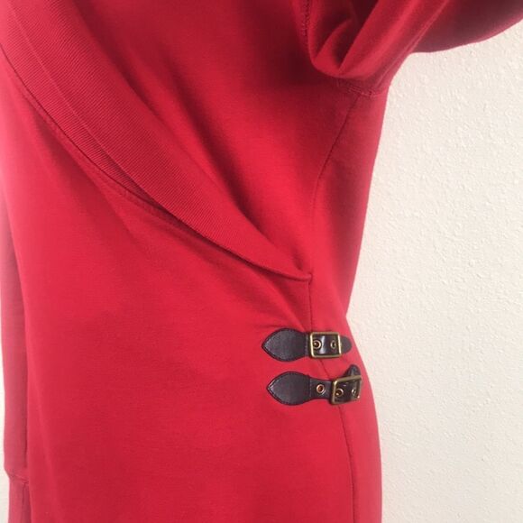 LRL LAUREN JEANS CO RALPH LAUREN RED WOMEN DRESS SIZE M - Picture 10 of 16